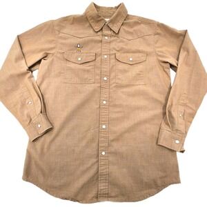 Houston Rodeo Pearl Snap Magellan Outdoors Mens Classic‎ Fit Western Shirt Small